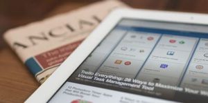Tablet and paper news sources