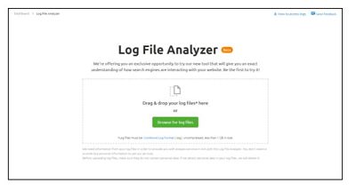SEMRush Log File Analyzer
