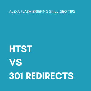HTST vs 301 redirects